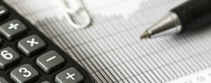 Pen and calculator